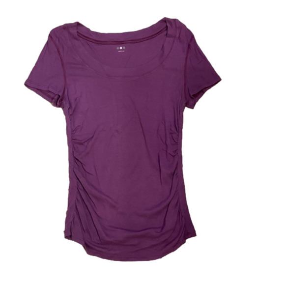 Three dots t-shirt with ruching on either side - Picture 1 of 1